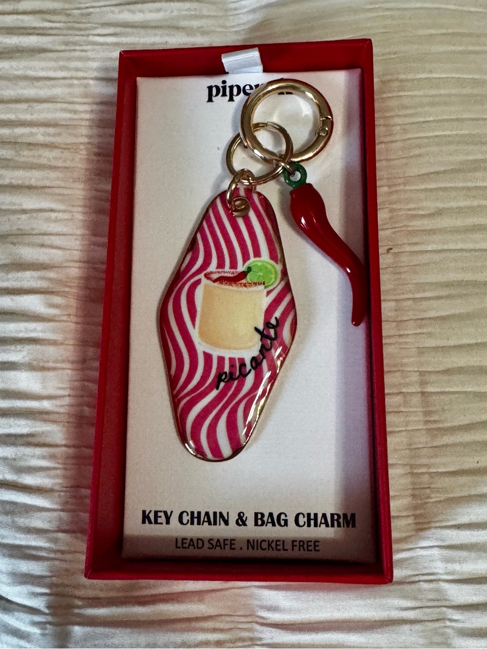 Piper K Pepper Keychain Bag Charm
